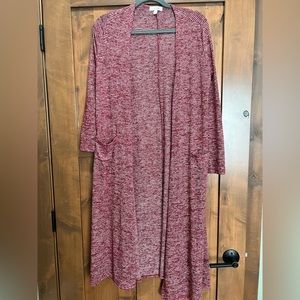 LuLaRoe Dark Red Duster Size Small